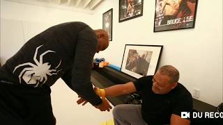 Laurence Fishburne trains with Anderson “Spider” Silva