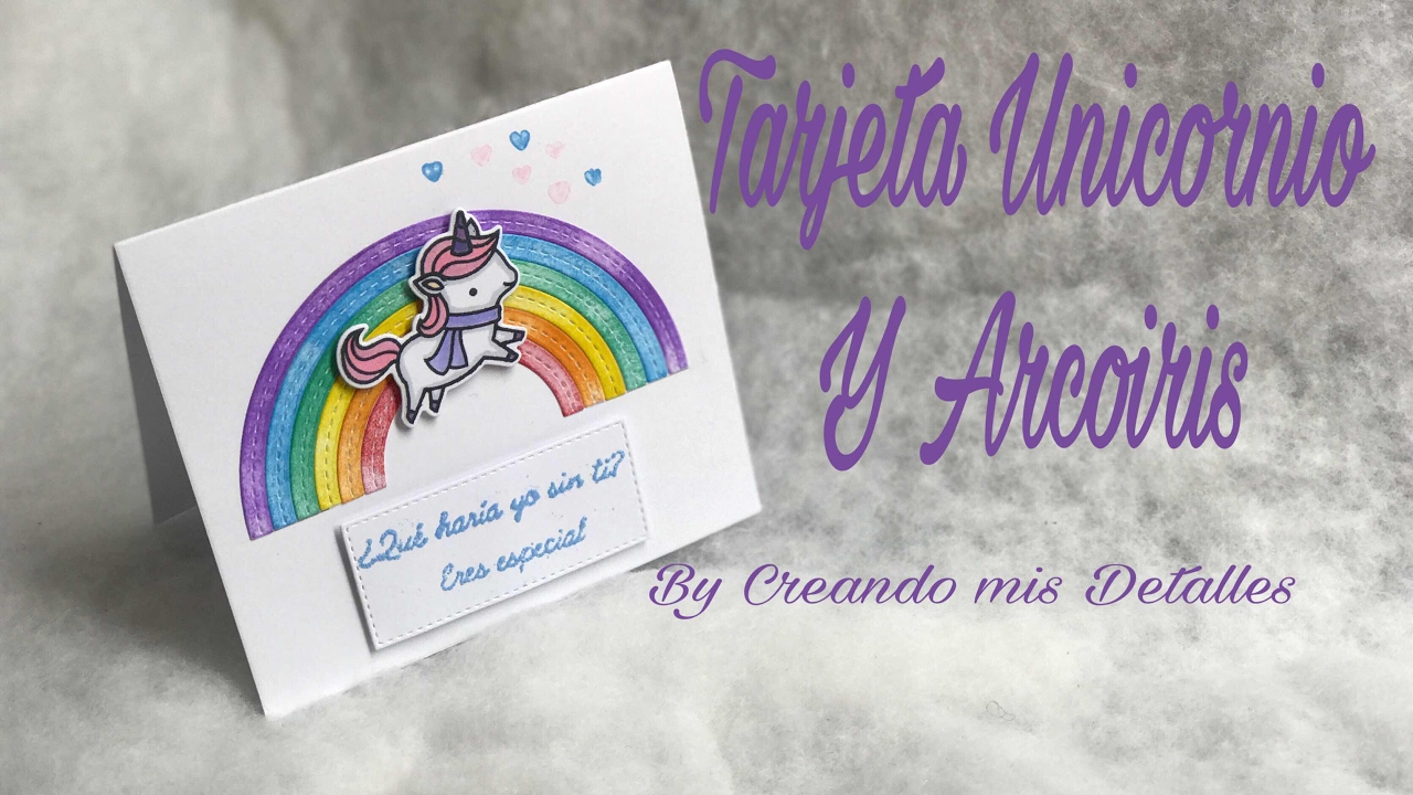 Regalo Original Uk Tarjeta Felicitación Unicornio Hecha A Mano - Con Sobre  Arcoíris | Tamaño 135x135mm Reino Unido Tache Tarjetas Artesanales, image size:1280x720