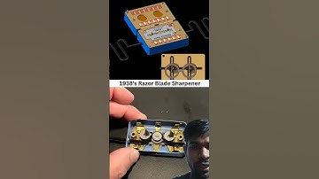 Old Razor Blade Sharpner - We tried scotch yoke mechanism 🙌🙂 | 1938’s Mechan ... #cobrapliers