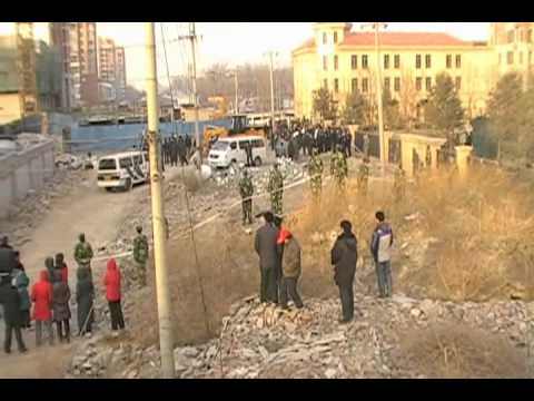 2011年1月13日北京朝阳区小红门乡郭家村强拆现场