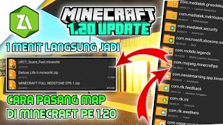 CARA PASANG MAP DI MINECRAFT 1.20 PE - YANG BERBENTUK ZIP DAN MCWORLD DI JAMIN WORK 100% !! screenshot 3