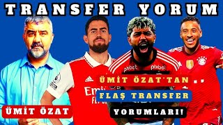 ÜMİT ÖZAT'TAN FLAŞ TRANSFER YORUMU: GALATASARAY TOLISSO FENERBAHÇE JORGINHO'YU ALMALI | GABIGOL