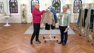 Denim & Co. Printed or Solid Comfy Knit Denim Jacket on QVC