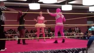 Mary Marvel, Princess Daisy, Pink Power Ranger At Fscw At Animate Miami Jan 2014