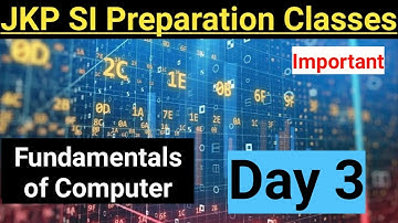 Fundamentals of Computer - Part 2 || JKP Sub Inspector Preparation Classes | JKSSB Computer Basics