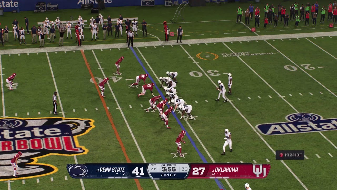 CFB26 SOCCER SIM Sugar Bowl Penn State Nittany Lions vs Oklahoma Sooners