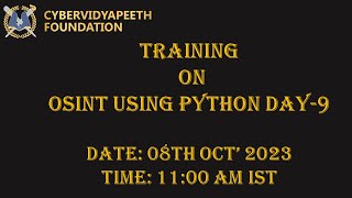 OSINT USING PYTHON DAY - 9