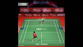 Tai Tzu Ying's Tumbling Net Shot Earns a Beaming Approval From An Se-young #shorts