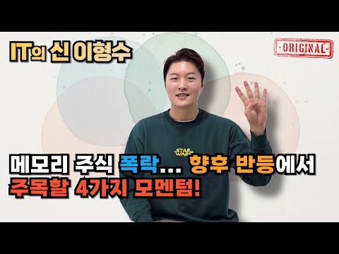 메모리 주식 폭락… 향후 반등에서 주목할 4가지 모멘텀!