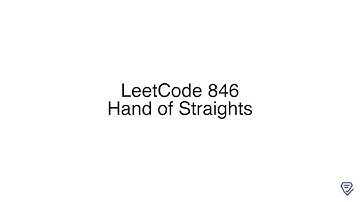 LeetCode 846: Hand of Straights