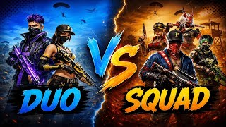 DUO VS SQUAD ☠️ | AC80 + MP40 ⚡| FULL MAP GAMEPLAY 🔥| BR RANKED 💢