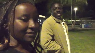 Flew back to Zambia and he came to welcome me at 1am.