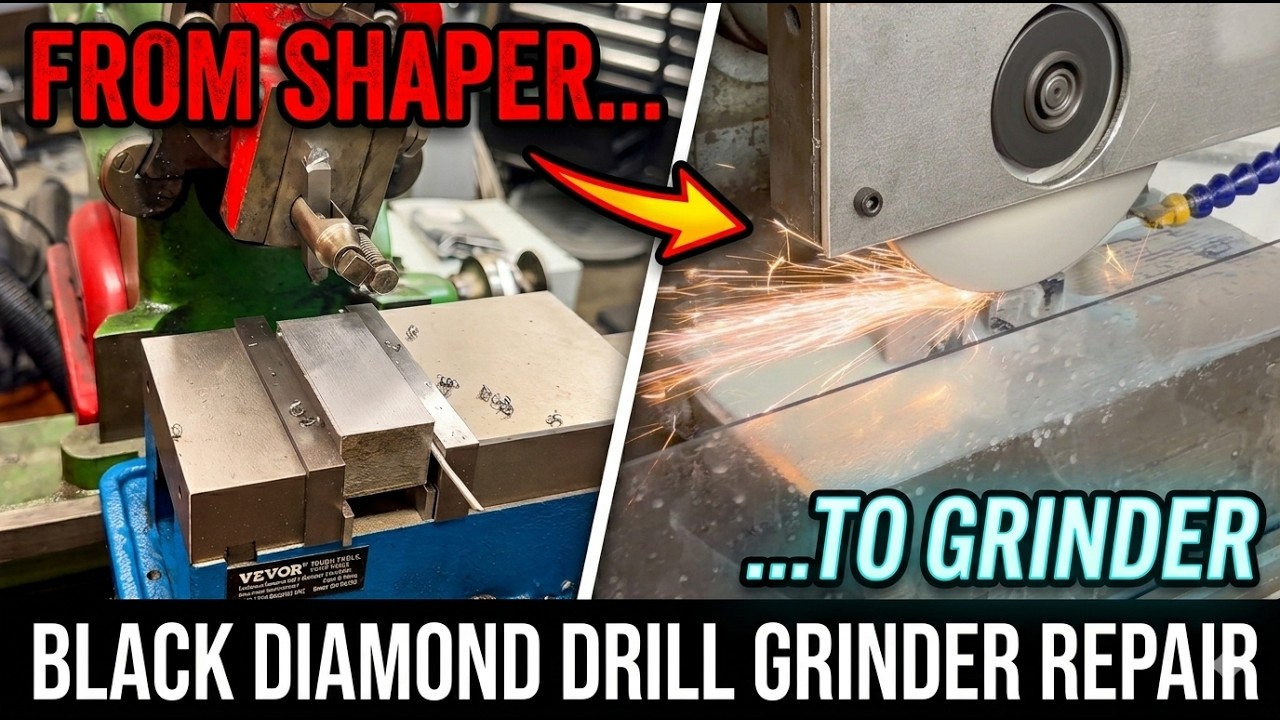 Black Diamond Drill Grinder Repair - Making the holder for the diamond nib adjuster.