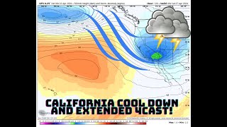 California Weather: Cool Down, Thunderstorms and the Extended 4cast! Resimi