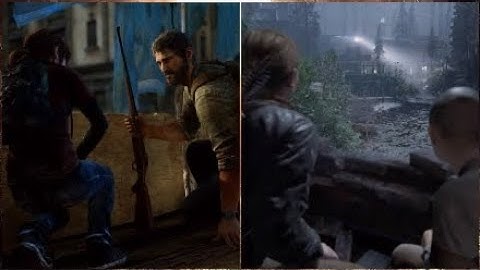 Joel and Ellie vs Abby and Lev parallel