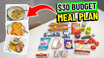 3 Family Meals on a $30 Budget