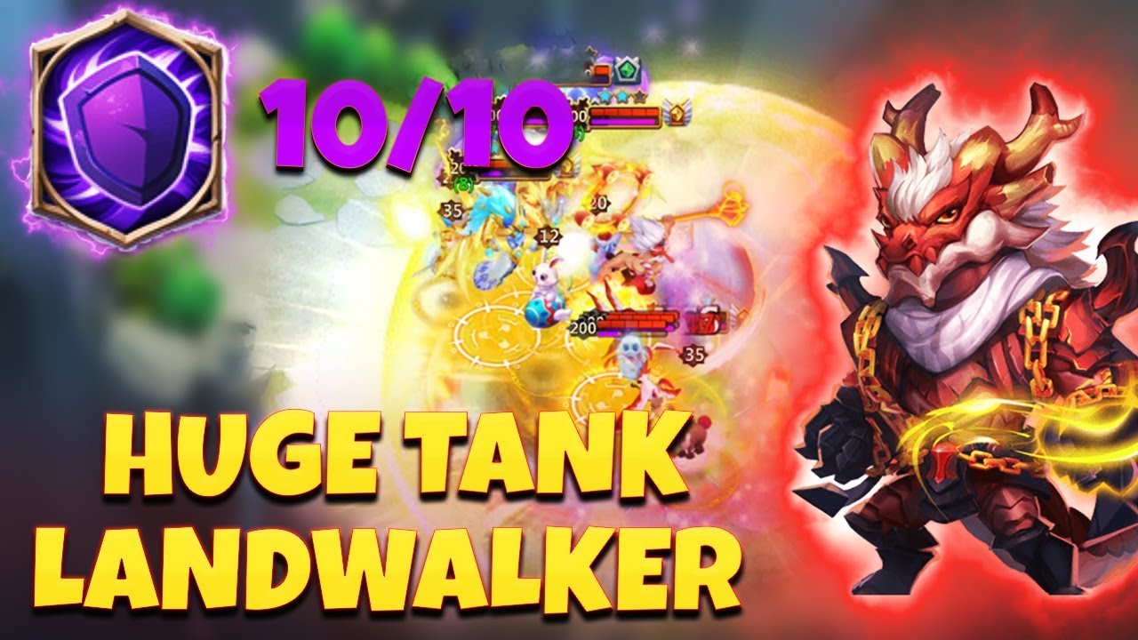 NEW* LandWalker Full Tank Build Maxed New Talent 10/10 CASTLE CLASH