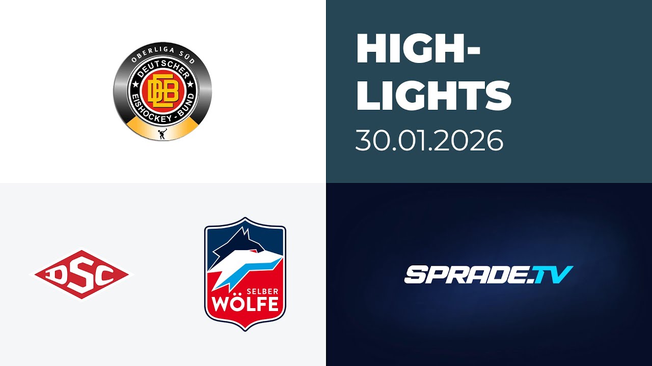 30.01.2026 - Highlights - Deggendorfer SC vs. Selber Wölfe