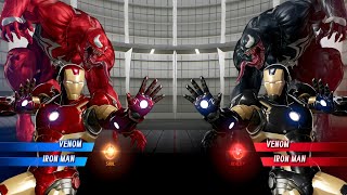 Venom Iron Man (Red) vs. Venom Iron Man (Black) Fight - Marvel vs Capcom Infinite PS4 Gameplay