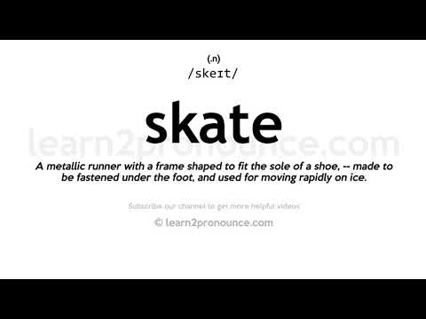 Aussprache Schlittschuh | Definition von Skate