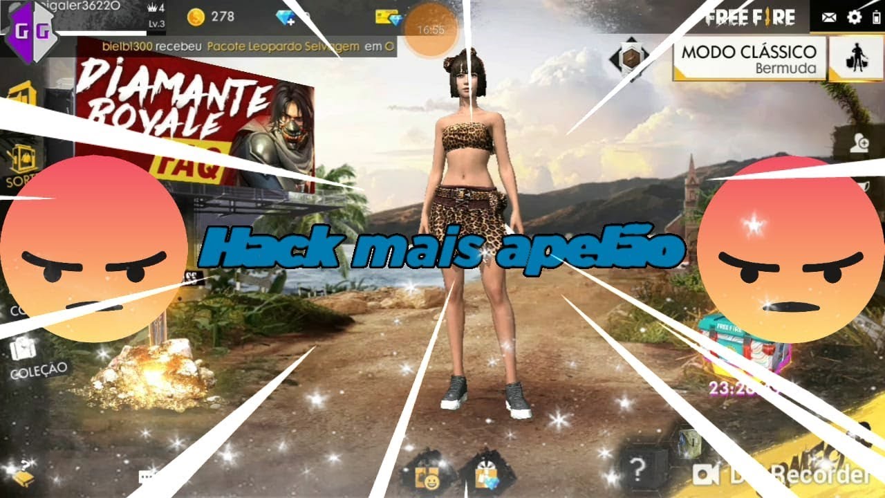 HACK MAIS APELÃO DE TODOS!《FREE FIRE》 - YouTube