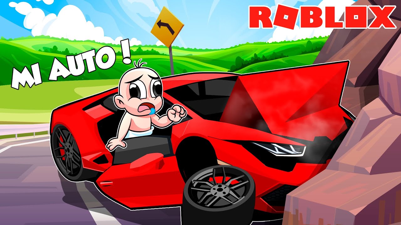 ¡BEBÉ NOOB en PELIGRO! 😱🚗💥 ACCIDENTE de CHOQUE de Autos en Roblox