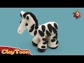 Zebra Polymer Clay Tutorial حمار وحشى مخطط تشكيل صلصال