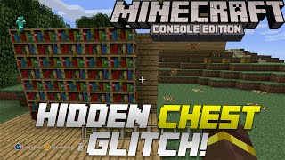 Minecraft Xbox & Playstation: How to Completely Hide a Chest! | 100% Hidden Chest Glitch Tutorial