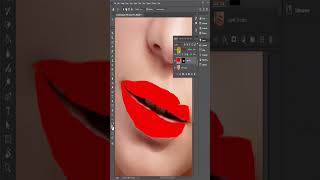 Photoshop Lipstick Hack: Perfect Lips in Seconds! #shorts #photoshop #tutorial #editing