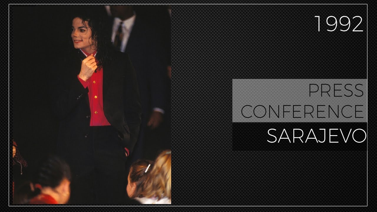 Michael Jackson Press Conference Sarajevo 1992 60fps