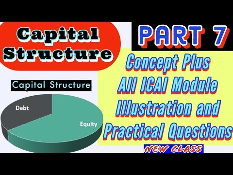 #7. Capital Structure |CA Inter ICAI Module Practical Question 5 | 6 ...