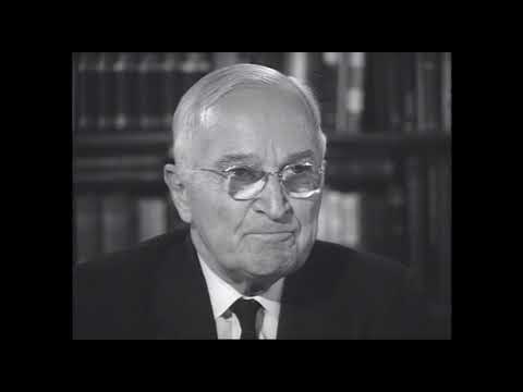 MP2002-117  Former President Truman Discusses His Time on the Truman Committee