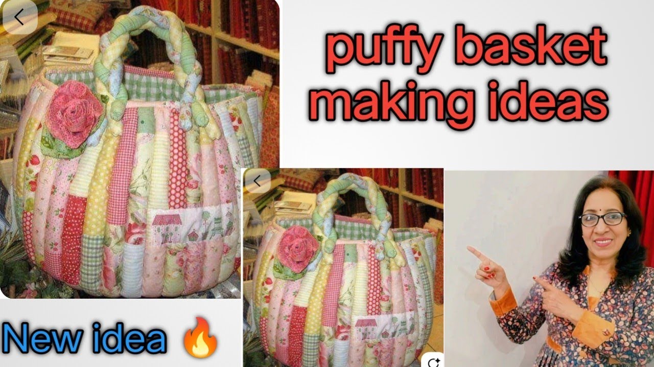 🔥 आज हम basket बनाने का new idea सीखने वाले हैं/कपड़े के छोटे छोटे टुकड़ों का कमाल idea 💯