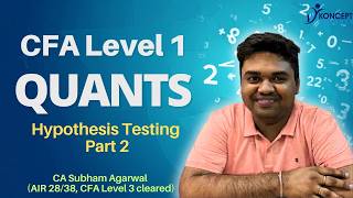 CFA Level 1 | Quants | Class 19 | Hypothesis Test & Decision Rule | CA Subham Agarwal