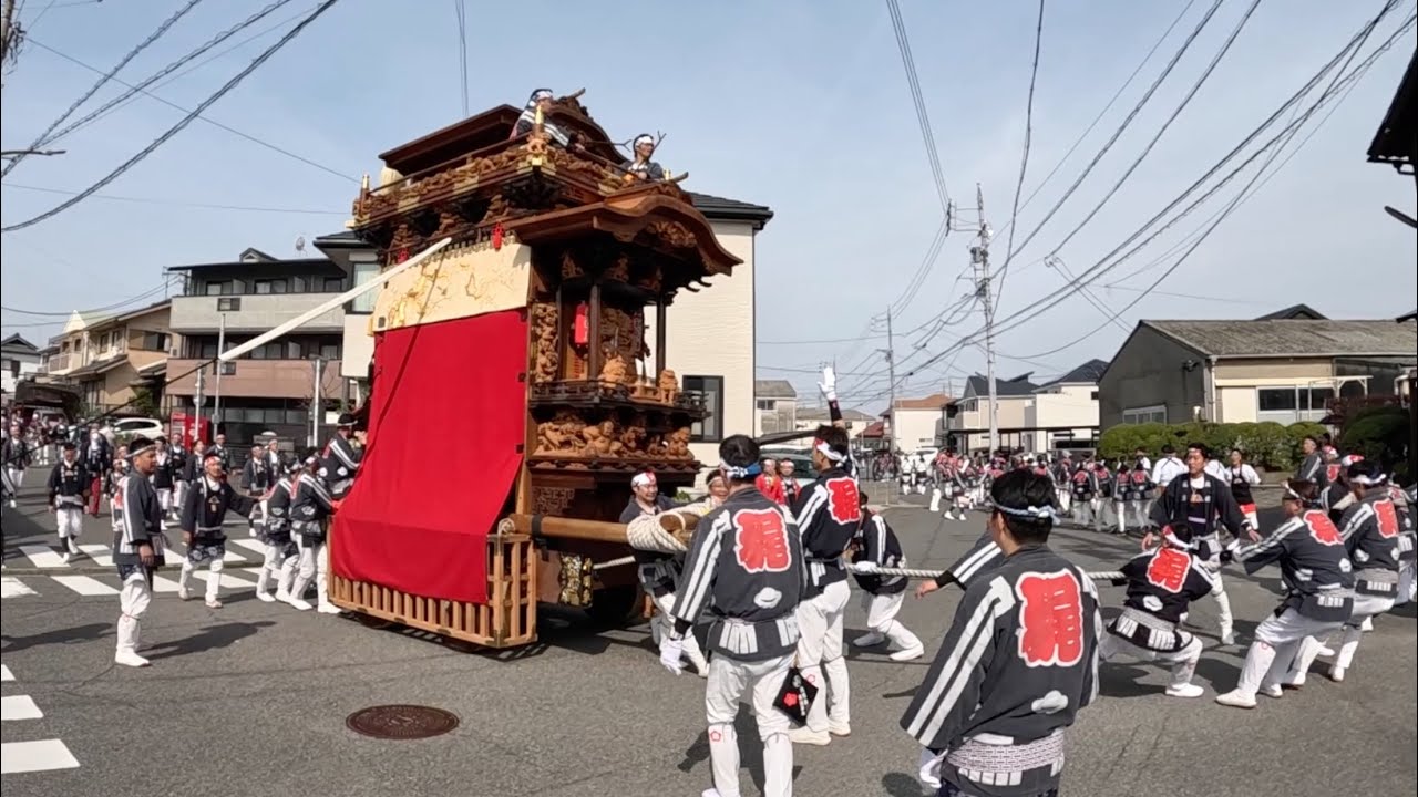 旧常滑地区　北条神明車　曳き初め　１　2024年4月6日