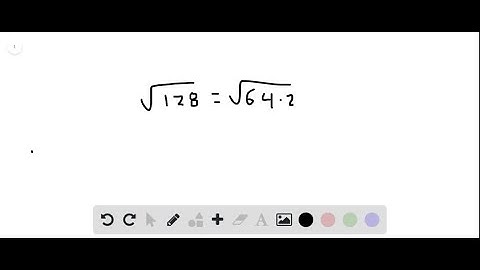 Simplify each radical expression. √(128)