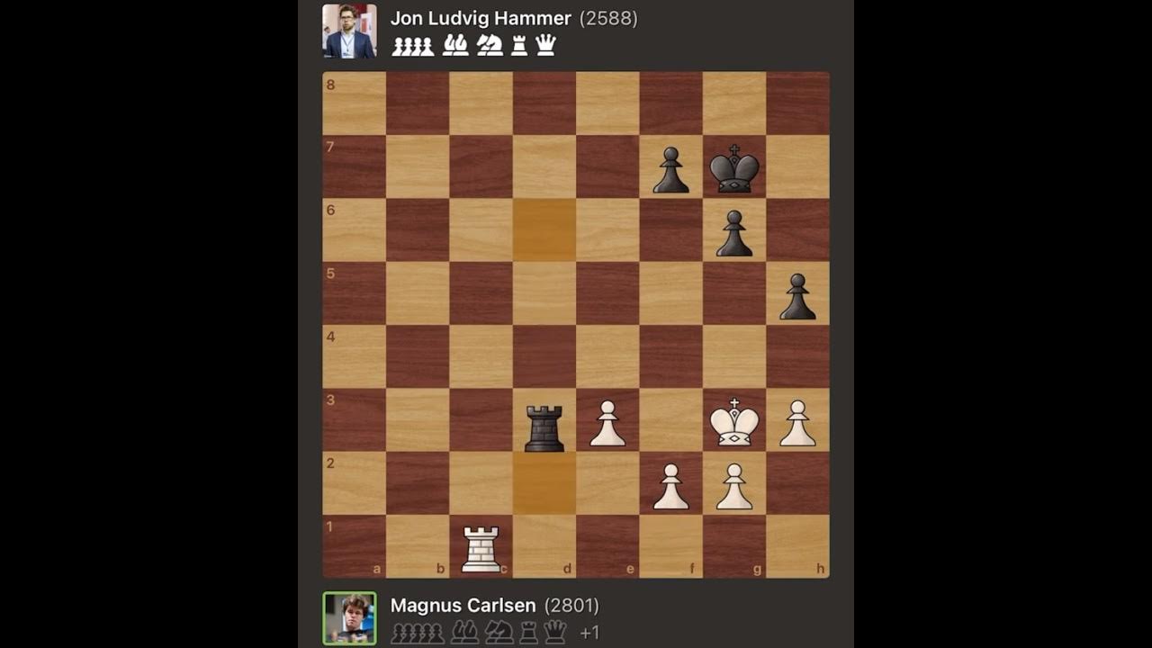 Magnus Carlsen vs Jon Ludvig Hammer BN Bank Blitz, 2009 YouTube