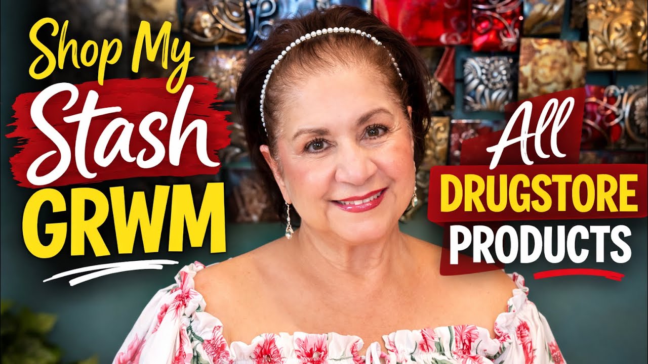 SHOP MY STASH GET READY WITH ME/All Drugstore Products/Easy Everyday Makeup!