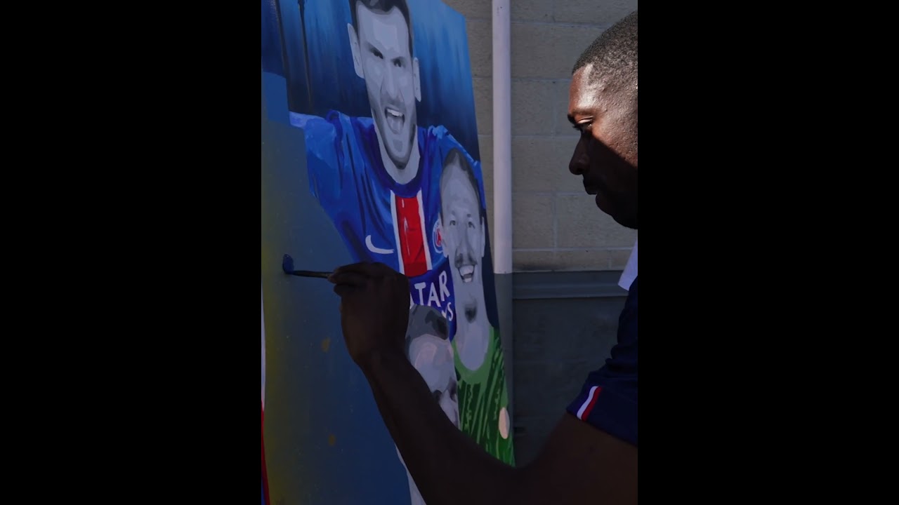 Ousmane is an artist on and off the pitch 🎨 #PSG #Dembélé