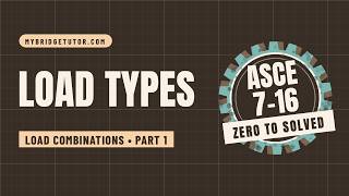 Load Types ⚖️ Structural Design Loads - Load Combinations • Part 1