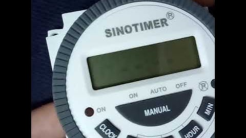 SINOTIMER setting