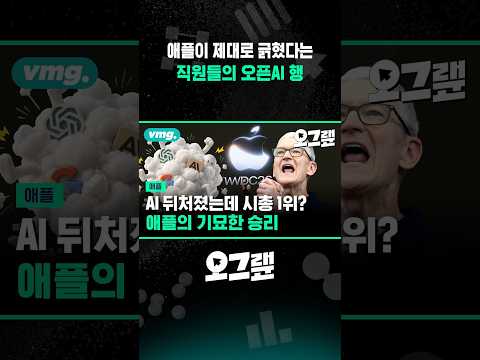애플이 제대로 긁혔다는 애플 직원들의 오픈AI 행 / 오그랲 / 비디오머그 #shorts