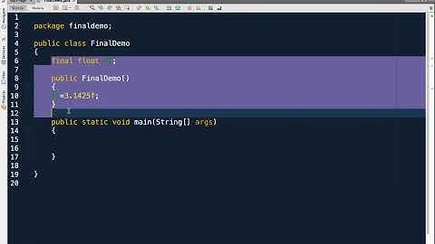 Lecture 16.6 : Demo – Final Keyword — [Abdul Bari] Java Course