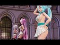 【Ray-MMD】セクシー侍女ミク･ルカ･ハクで [Hurly Burly] 1440p60fps