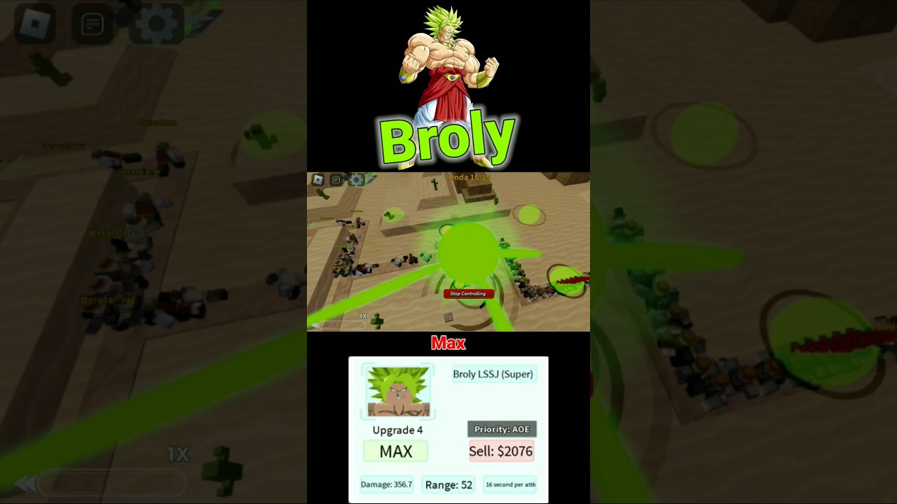 Borul (SUPA III) - SS Broly (DBS)  Roblox: All Star Tower Defense