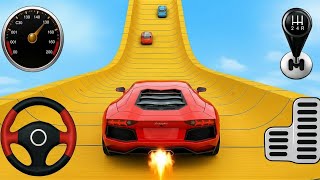Mega Ramp Impossible Car Racing Challenge 🚗💨 | Extreme Stunt Over Ocean Track! screenshot 1