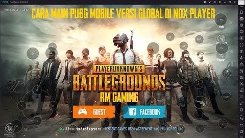 Cara main pubg mobile di pc dengan nox player [Tidak White Screen]!!!
