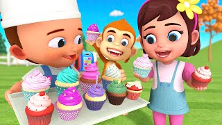 diy fun making cup cakes little kids holiday cooking children toddlers learning 3d educational