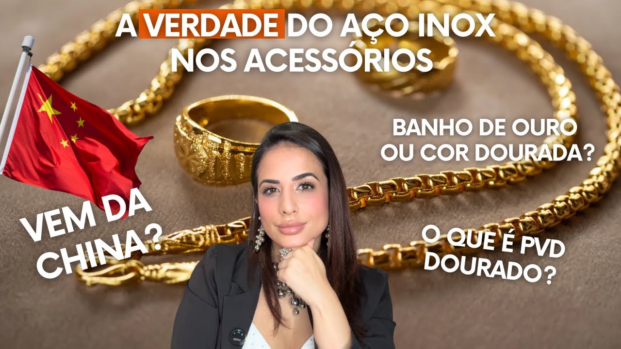 ACESSÓRIOS EM AÇO INOXIDÁVEL DOURADO TEM OURO? A VERDADE QUE NÃO TE CONTAM!