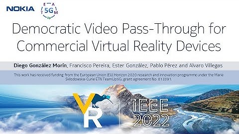 IEEE VR Poster Session 2022 - Democratic Video Pass-Through for Commercial Virtual Reality Devices